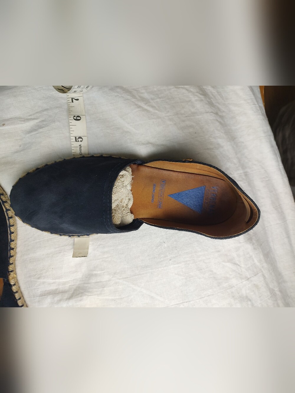 Women Verbenas Navy Suede Espadrilles 41 Blue Natural - Picture 6 of 7